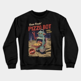 Pizza Bot Crewneck Sweatshirt